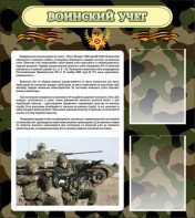 Стенд "Воинский учет" Вариант 2 - fgospostavki.ru - Барнаул