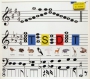 Настенная магнитно-маркерная доска с нотным станом и знаками музыкальной нотации. Вариант 1 - fgospostavki.ru - Барнаул